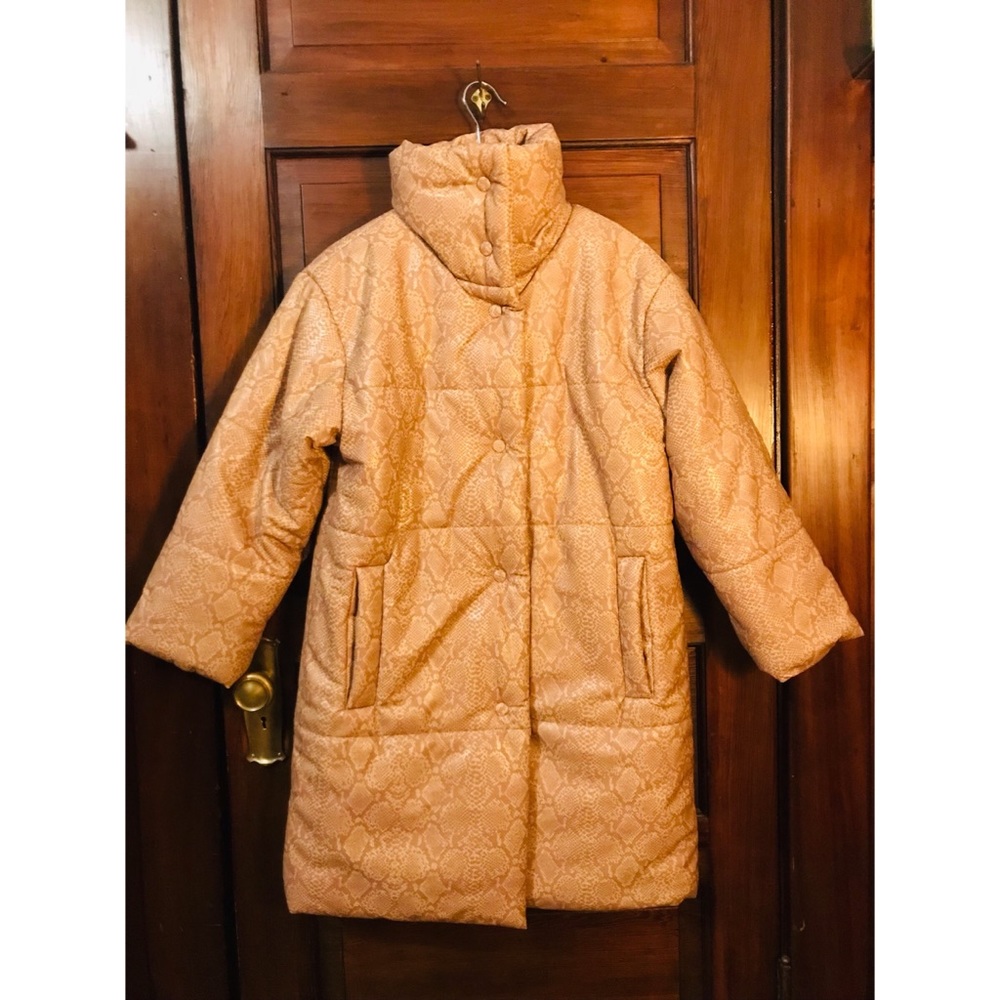 NWT Nanushka Puffer Snake Print Size Small